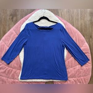 Talbots Blue Long Sleeve 50 SPF Women’s Top